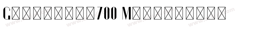 Gentleman700 Medium字体转换